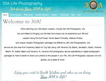 Tablet Screenshot of 30alifephotography.com